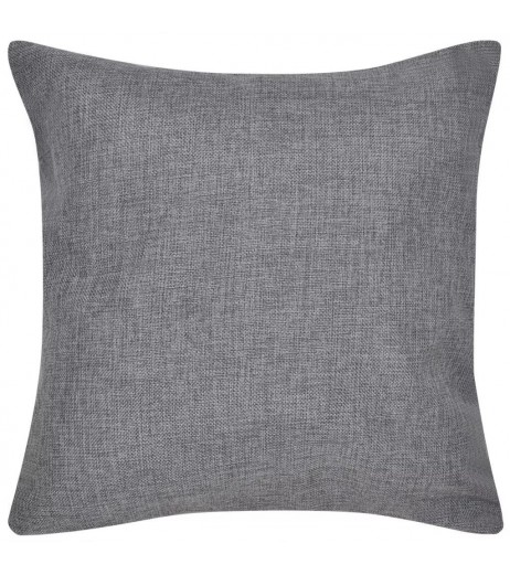 4 pillowcases anthracite Leinenoptik 40 x 40 cm