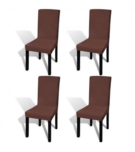 Just slipcover stretch cover 4 pcs Brown