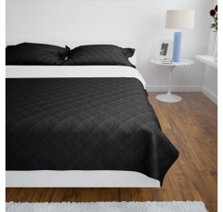 Two-sided quilt bedspread Bedspread Black / White 170x210cm