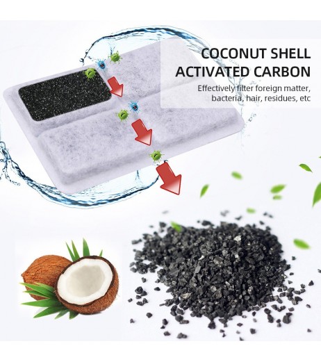 4PCS Charcoal Water Filter and Sponge Filter set