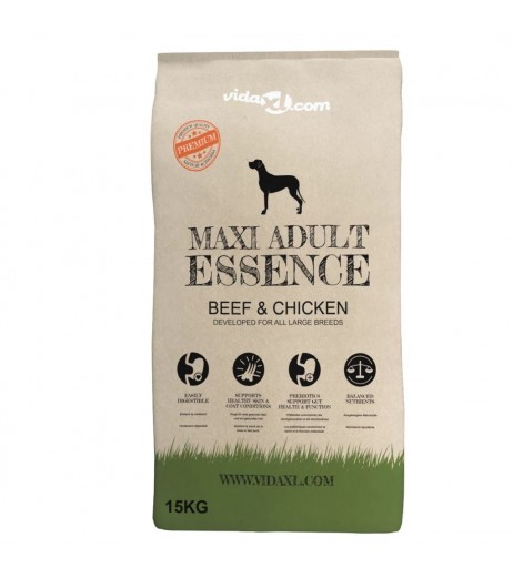 Dry Dog Food Maxi Adult Essence Beef & Chicken 15 kg