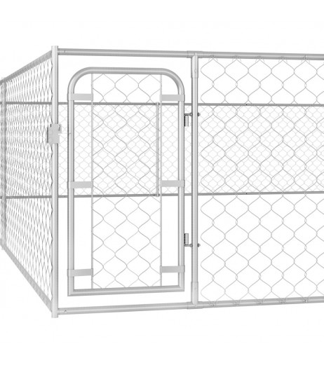 Outdoor dog kennel Galvanized steel 6 x 6 x 1 m