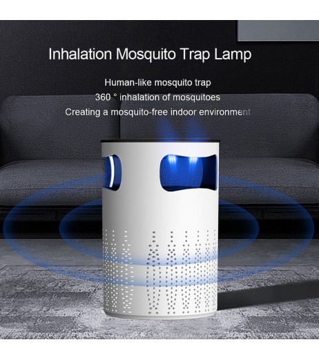 Household Mosquito Killer Lamp Inhalation Mosquito Trap Lamp Electric Insect Flies Zapper LED Trap Lamp Strong Suction Fan USB Powered