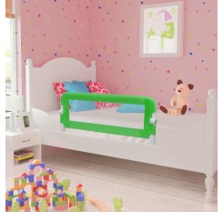 Toddler bed guard 2 pieces green 102 x 42 cm