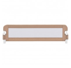 Toddler Bed Guard Taupe 150x42 cm Polyester