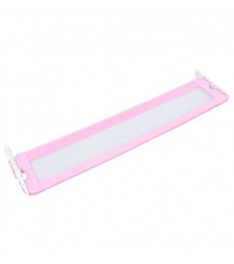 Toddler Bed Guard Pink 180x42 cm Polyester