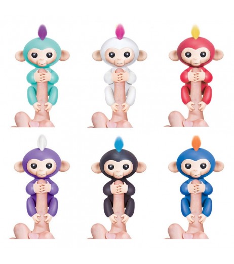 Interactive Baby Monkeys Smart Colorful Finger Lings Smart Induction Pet Electronic Toys Best Gifts for Kids Children Finger Toy