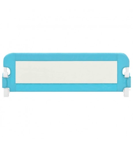 Toddler Bed Guard Blue 120x42 cm Polyester