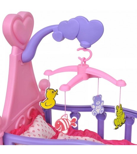 Puppenbett Children Toy Pink + Purple