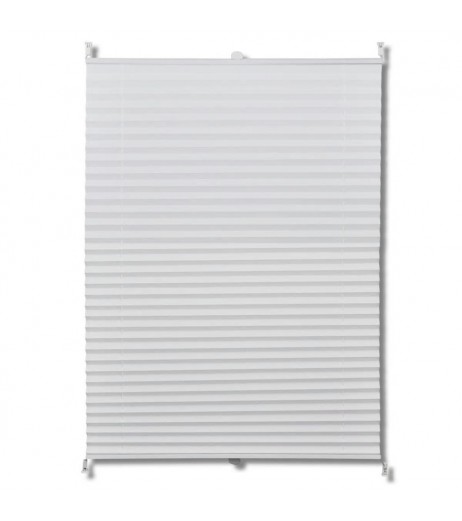 White Curtain Pleated blind Plisse 70X125cm