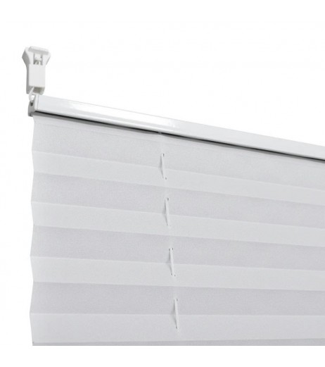 White Curtain Pleated blind Plisse 70X125cm