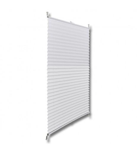 White Curtain Pleated blind Plisse 80X125cm