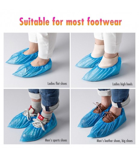 100PCS/50Pairs Shoes Cover Disposable Shoe Covers Shoe Boot Covers Waterproof Slip Resistant for Home Outdoor