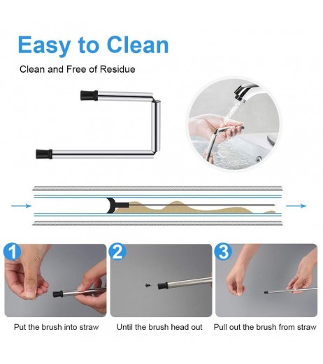 Foldable Drinking Straw Collapsible Reusable Straws with Storage Box Travel Outdoor Household Home Kitchen Bar Accessories
