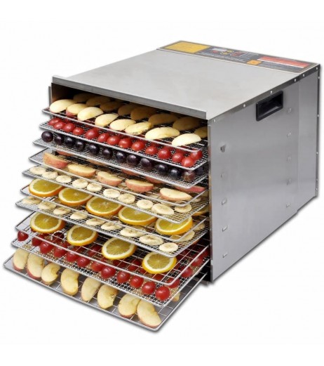 Dehydrator machine stainless steel with 10 trays
