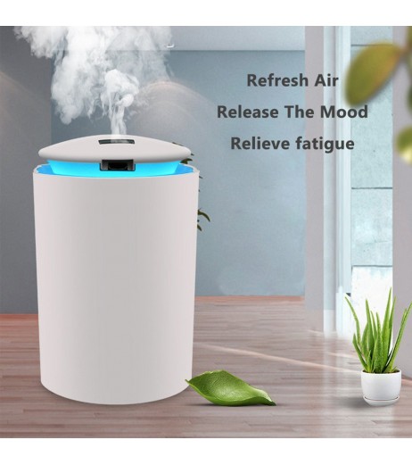 260mL Mist Humidifier Diffuser with LED Light Quiet Car Humidifier Essential Oil Diffuser Top Fill Humidifier for Bedroom USB Powered Baby Humidifier