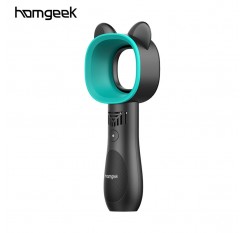 Homgeek Bladeless Fan Portable Fan Hand-Held Fan Cute Appearance 3 Speed Adjustable USB Rechargeable Fan