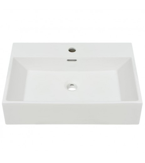  Washbasin with hole for ceramic tap 60,5x42,5x14,5 cm white