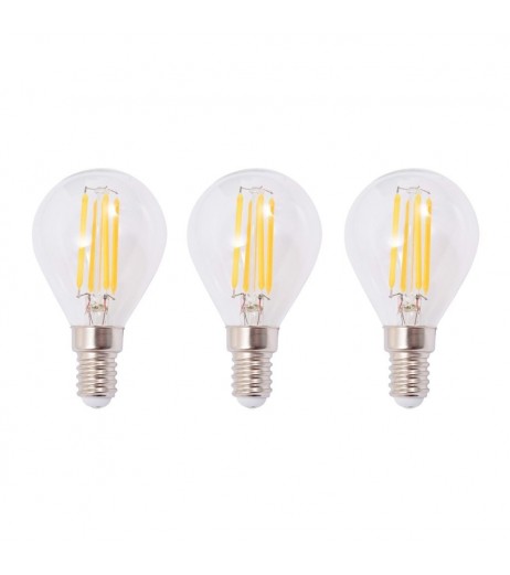 Ceiling lamp with 3 incandescent LED bulbs 12 W