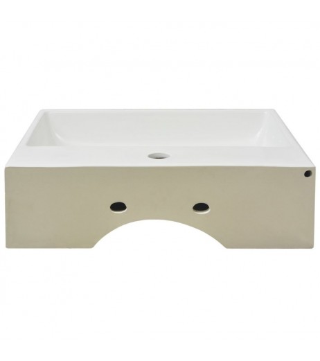  Washbasin with hole for ceramic tap 51,5x38,5x15 cm white