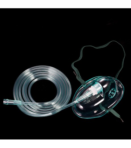 Decdeal 10PCS Medical Oxygen Mask with 2M Tubing O2 Concentration FDA Approved