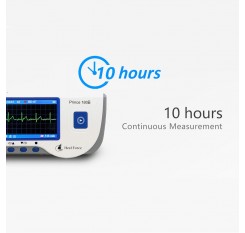 Heal Force Prince-180B Medical Handheld Easy ECG EKG Monitor Machine Heart Rate Monitor with USB Cable + Electrode Pad + Lead Wires